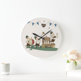 おもしろいミュージシャンバイエルン招待状へオクトーバーフェスト時計 ラージ壁時計