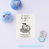 おもしろいミュージシャンバイエルン招待状へオクトーバーフェスト チラシ (シングル)