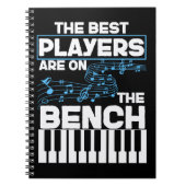 おもしろいミュージシャン鍵盤ピアノ演奏装置 ノートブック (正面)