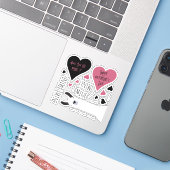 おもしろいミンマイニングマインヴァレンティンズラマテーマ シール (ノートパソコンとiPhone)