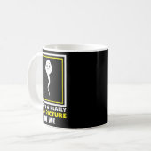 おもしろいミームここで私の精子の本当に古い写真である コーヒーマグカップ (正面左)