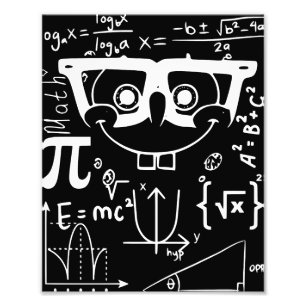 おもしろいミームジョーク数学ハッピー顔 フォトプリント