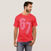 おもしろいミーム67 Tシャツ (正面フル)