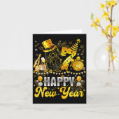 おもしろいミーム 67 ハッピーニューイヤー 2026 シックスセブンファミリー カード (黄色い花)