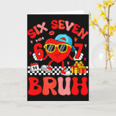 おもしろいミーム 67 ６ ７  ブラフ バレンタイン ハート 幼児 カード (黄色い花)