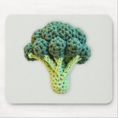 おもしろいムードブーストグリーンミニマリストクロチェットブロッコリー マウスパッド (正面)