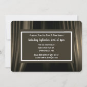 おもしろいムービパロディバチュラーパーティ招待状 招待状 (裏面)