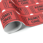 おもしろいムービーチケットパーティーのラップ ラッピングペーパー (ロールコーナー)