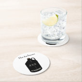 おもしろいムーンシャインバーコースター ラウンドペーパーコースター (インサイチュ)