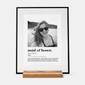 おもしろいメイド・オブ・オーナー（花嫁付き添い人）提案辞書（写真付） アクリルサイン (正面)