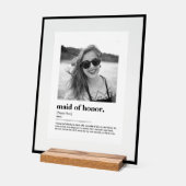 おもしろいメイド・オブ・オーナー（花嫁付き添い人）提案辞書（写真付） アクリルサイン (傾斜)