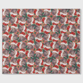 おもしろいメキシコの毛抜きクリスマス ラッピングペーパー (フラット)