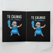 おもしろいメキシコ人スペイン語の祖母 サンキューカード (内部)