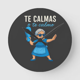 おもしろいメキシコ人 スペイン語の祖母 ラウンド壁時計