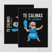 おもしろいメキシコ人 スペイン語 祖母 案内ポストカード (正面/裏面)