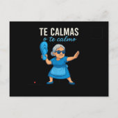 おもしろいメキシコ人 スペイン語 祖母 案内ポストカード (裏面)