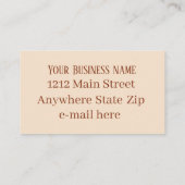 おもしろいメキシコ料理の追加文字 名刺 (裏面)