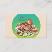 おもしろいメキシコ料理の追加文字 名刺 (正面)