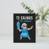 おもしろいメキシコ系スペイン語の祖母 ポストカード (スタンド正面)