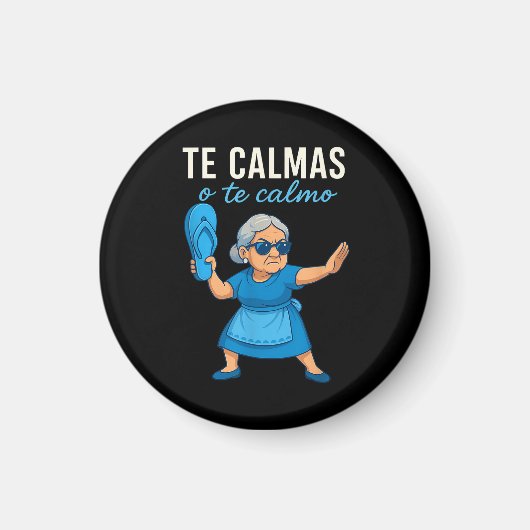 おもしろいメキシコ系スペイン語の祖母 マグネット (正面)