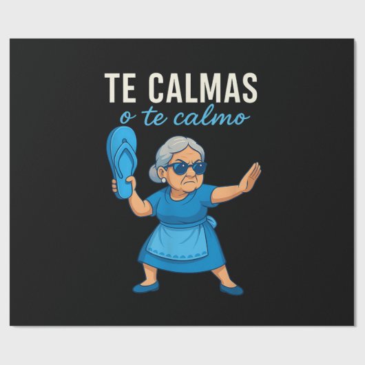 おもしろいメキシコ系スペイン語の祖母 ラッピングペーパー (フラット)