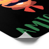 おもしろいメキシコAmigo #2グループマッチングDiyハロウィーン ポスター (角)