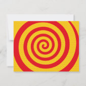 おもしろいメッセージの吹き出し緩和曲線 ノートカード (裏面)