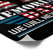 おもしろいメモリアルデー ポスター (角)