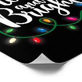 おもしろいメリーと明るいクリスマスライトクリスマス休日 ポスター (角)