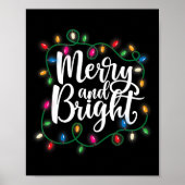 おもしろいメリーと明るいクリスマスライトクリスマス休日 ポスター (正面)