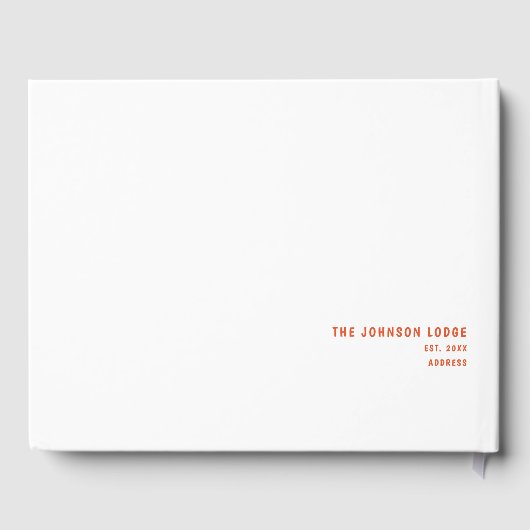 おもしろいメリーオールファミリーレンタルハウスクリスマス ゲストブック (裏面)