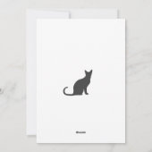おもしろいメリークリスマスの猫 シーズンカード (裏面)