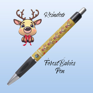 おもしろいメリークリスマストナカイクリスマス鹿金ゴールド🦌✨ ボールペン