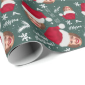 おもしろいメリークリスマスハットイラストレーションの写真名 ラッピングペーパー (ロールコーナー)