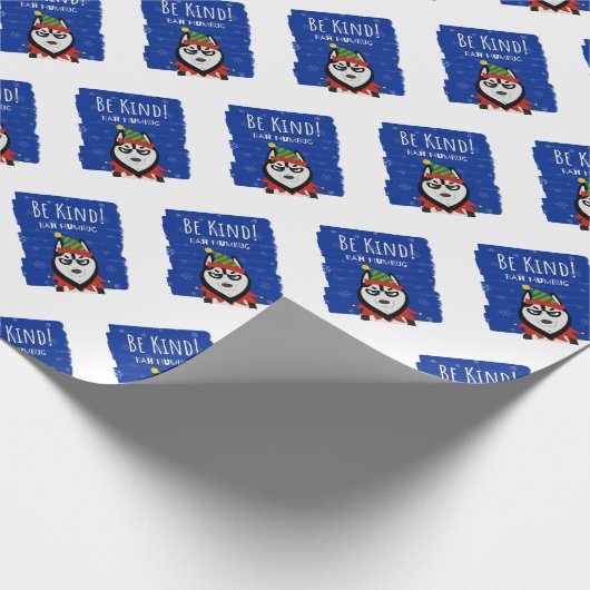 おもしろいメリークリスマスバフバグ優しくかわいい ラッピングペーパー (角)