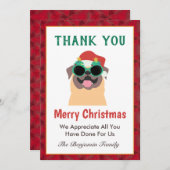 おもしろいメリークリスマスパーソナライゼーション シーズンカード (正面/裏面)