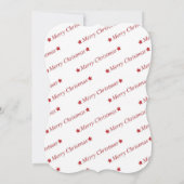 おもしろいメリークリスマスファンシーカット写真クリスマス シーズンカード (裏面)