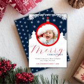 おもしろいメリークリスマスフォトオーナメント シーズンカード