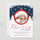 おもしろいメリークリスマスフォトオーナメント シーズンカード (正面)