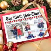 おもしろいメリークリスマスフォトコラージュ新聞 シーズンカード