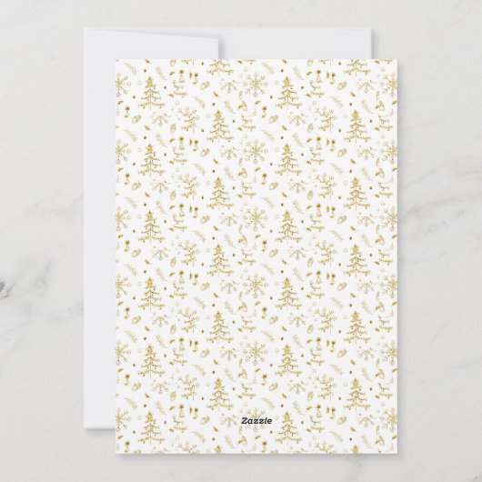 おもしろいメリークリスマスフォトコラージュ シーズンカード (裏面)