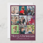 おもしろいメリークリスマスフォト&ボーブル シーズンカード (正面)