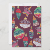 おもしろいメリークリスマスフォト&ボーブル シーズンカード (裏面)