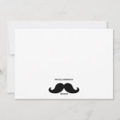 おもしろいメリークリスマス口ひげ写真カード シーズンカード (裏面)