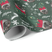 おもしろいメリークリスマス小妖精や小人イラストレーション写真名 ラッピングペーパー (ロールコーナー)