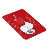 おもしろいメリークリスマス転がの新年の家族名 マグネット (右側)