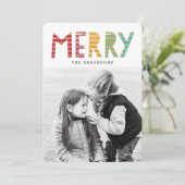 おもしろいメリーホリデーフォトカード シーズンカード (スタンド正面)