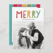 おもしろいメリーホリデー葉書 シーズンポストカード (正面/裏面)