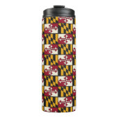 おもしろいメリーランド州旗スワッグ熱ドリンクタンブラー タンブラー (正面)