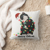 おもしろいメリー猫 クッション (ブランケット)